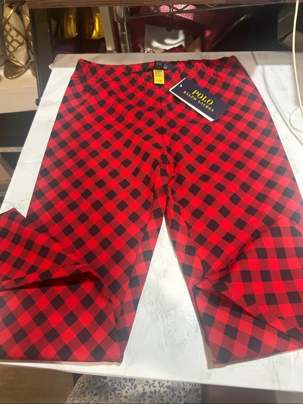 Ralph Lauren Red and Black Buffalo Check Lounge Pants